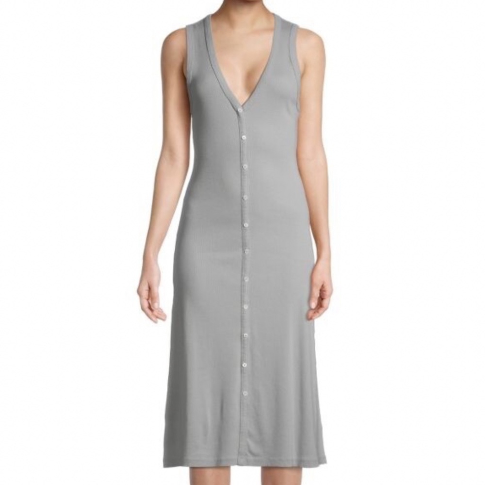 James Perse ribbed midi dress